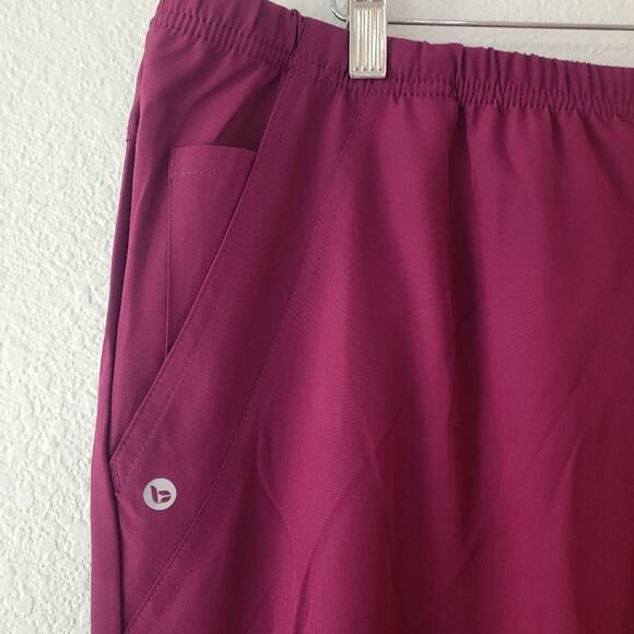 Barco One 0217 Men's Athletic Jogger Scrub Pants Size 2X - Wine- NWT - Picture 7 of 13